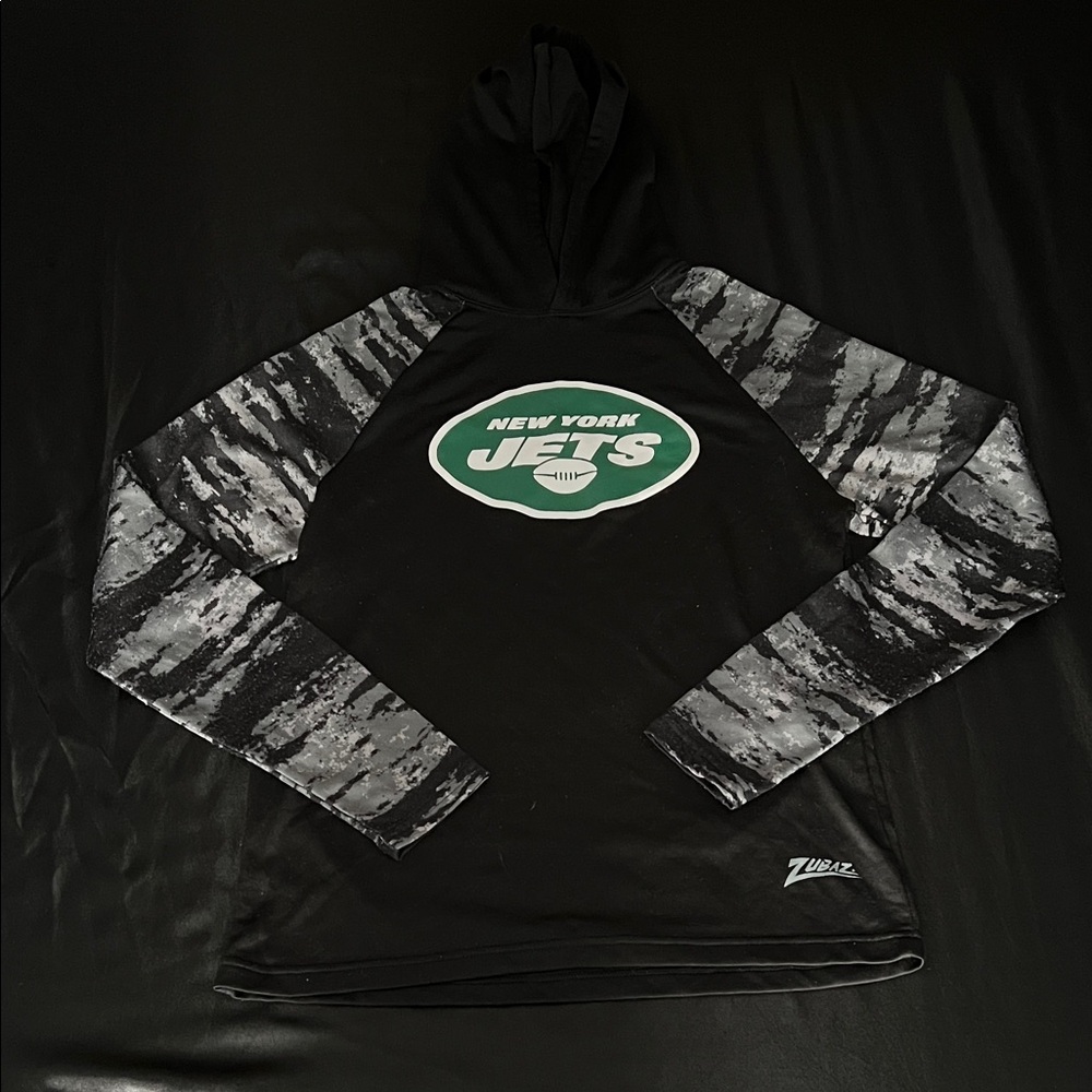 NFL Size medium Black and Gray New York Jets Hoodie